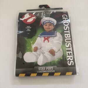 Ghostbusters Baby‎ Costume Stay Puft Marshmallow Man 2 Piece Size 3-6 Months